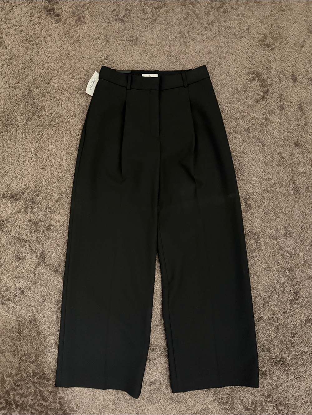 ARITZIA BABATON Women’s High-Waist Wide-Leg Pants - Black Decade Pant